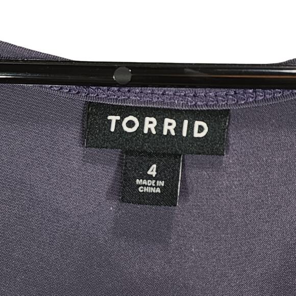 Torrid Tank Top sz 4 Lavender Purple 55x29 Polyester Stretch Comfy Packable - Picture 3 of 11